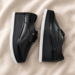 OXFORD NEGRO CON BLANCO CUERO