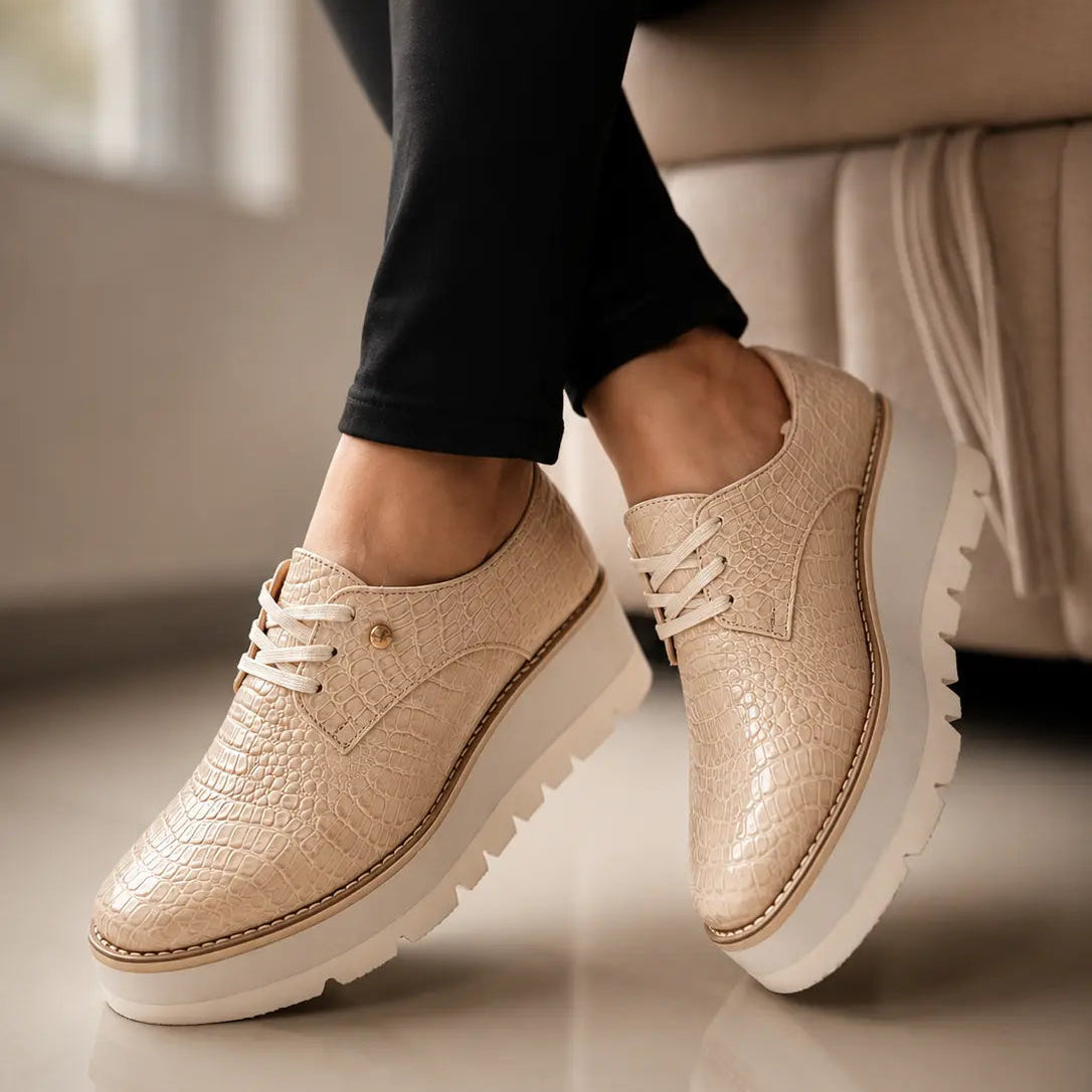 OXFORD MARFIL CUERO