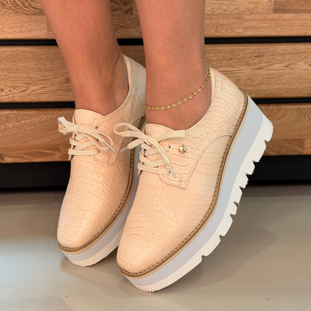 OXFORD MARFIL CUERO