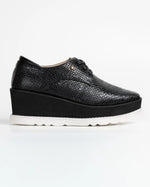 OXFORD NEGRO CON BLANCO CUERO